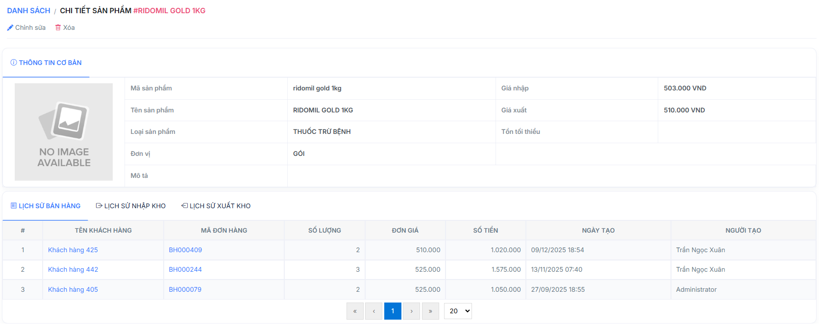 Chi tiết sản phẩm